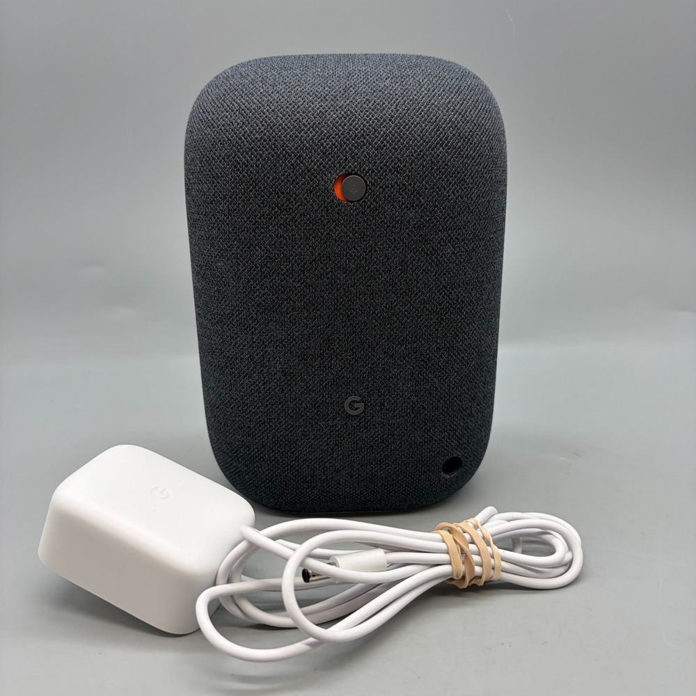 Google Nest Audio Smart Speaker & Power Cord - Charcoal